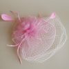 Hats | Women’s Mesh With Faux Feather/Veil Kentucky Derby Fascinators With Clip/Headband Rose – Girls