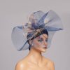 Hats | Women’s Mesh With Flower Kentucky Derby Fascinators With Clip Dark Navy – Girls