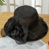 Hats | Women’s Packable Summer Organza Flower Holiday Sun Church Hats Khaki – Girls