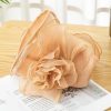 Hats | Women’s Packable Summer Organza Flower Holiday Sun Church Hats Khaki – Girls