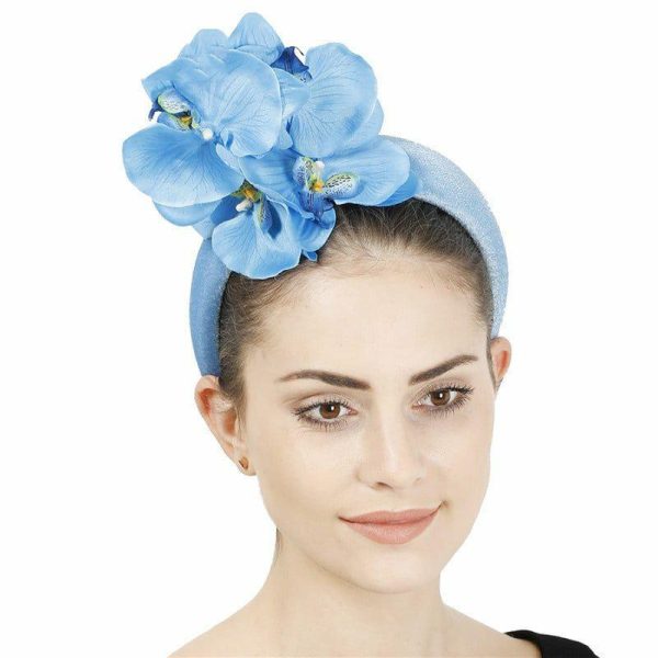 Hats | Women’s Polyester Kentucky Derby Fascinators With Headband Light Blue – Girls