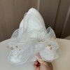 Hats | Women’s Polyester With Flower Kentucky Derby Church Hats Beige – Girls