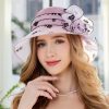 Hats | Women’s Polyester With Flower Kentucky Derby Church Hats White – Girls