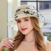 Hats | Women’s Polyester With Flower Kentucky Derby Church Hats White – Girls