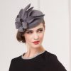 Hats | Women’s Polyester With Flower Kentucky Derby Pillbox Hats/Fascinators With Clip Gray – Girls