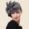 Hats | Women’s Polyester With Flower Kentucky Derby Pillbox Hats/Fascinators With Clip Gray – Girls