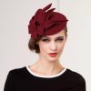 Hats | Women’s Polyester With Flower Kentucky Derby Pillbox Hats/Fascinators With Clip Gray – Girls