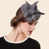 Hats | Women’s Polyester With Flower Kentucky Derby Pillbox Hats/Fascinators With Clip Gray – Girls