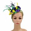 Hats | Women’s Polyester/Satin With Faux Feather Kentucky Derby Fascinators With Headband Dark Blue – Girls