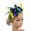 Hats | Women’s Polyester/Satin With Faux Feather Kentucky Derby Fascinators With Headband Dark Blue – Girls