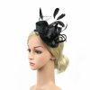 Hats | Women’s Polyester/Satin With Faux Feather Kentucky Derby Fascinators With Headband Dark Blue – Girls