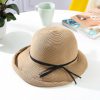 Hats | Women’s Simple Bowknot Casual/Holiday Summer Sun Hats/Bucket Hats/Straw Hats Khaki – Girls