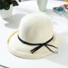 Hats | Women’s Simple Bowknot Casual/Holiday Summer Sun Hats/Bucket Hats/Straw Hats Khaki – Girls