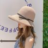 Hats | Women’s Simple Bowknot Casual/Holiday Summer Sun Hats/Bucket Hats/Straw Hats Khaki – Girls