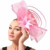 Hats | Women’s Sinamay Bowknot Kentucky Derby Fascinators With Clip Black – Girls