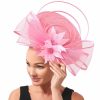 Hats | Women’s Sinamay Bowknot Kentucky Derby Fascinators With Clip Black – Girls