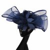 Hats | Women’s Sinamay Bowknot Kentucky Derby Fascinators With Clip Black – Girls