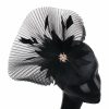 Hats | Women’s Sinamay Flower Faux Feather Kentucky Derby Pillbox Hats Fascinators With Headband Burgundy – Girls