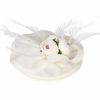 Hats | Women’s Sinamay Kentucky Derby Fascinators With Headband Beige – Girls