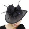 Hats | Women’s Sinamay Kentucky Derby Saucer Hats/Fascinators With Clip Light Blue – Girls