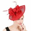 Hats | Women’s Sinamay Kentucky Derby Saucer Hats/Fascinators With Clip Light Blue – Girls