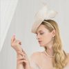 Hats | Women’s Sinamay Kentucky Derby Saucer Hats/Fascinators With Headband Champagne – Girls