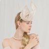 Hats | Women’s Sinamay Kentucky Derby Saucer Hats/Fascinators With Headband Champagne – Girls