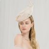 Hats | Women’s Sinamay Kentucky Derby Saucer Hats/Fascinators With Headband Champagne – Girls