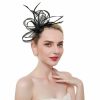 Hats | Women’s Sinamay With Bowknot/Faux Feather Kentucky Derby Fascinators With Clip/Headband Orange – Girls