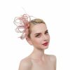 Hats | Women’s Sinamay With Bowknot/Faux Feather Kentucky Derby Fascinators With Clip/Headband Orange – Girls