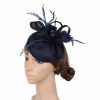 Hats | Women’s Sinamay With Faux Feather Kentucky Derby Pillbox Hats/Fascinators With Clip Royal Blue – Girls