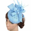 Hats | Women’s Sinamay With Faux Feather Kentucky Derby Pillbox Hats/Fascinators With Clip Royal Blue – Girls