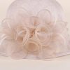 Hats | Women’s Sinamay With Faux Feather/Flower Kentucky Derby Cloche Hats/Church Hats Champagne – Girls