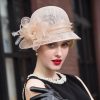 Hats | Women’s Sinamay With Faux Feather/Flower Kentucky Derby Cloche Hats/Church Hats Champagne – Girls