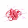 Hats | Women’s Sinamay With Faux Feather/Flower Kentucky Derby Fascinators With Clip/Headband Black – Girls