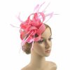 Hats | Women’s Sinamay With Faux Feather/Flower Kentucky Derby Fascinators With Clip/Headband Black – Girls