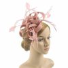 Hats | Women’s Sinamay With Faux Feather/Flower Kentucky Derby Fascinators With Clip/Headband Black – Girls