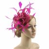 Hats | Women’s Sinamay With Faux Feather/Flower Kentucky Derby Fascinators With Clip/Headband Black – Girls