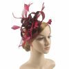 Hats | Women’s Sinamay With Faux Feather/Flower Kentucky Derby Fascinators With Clip/Headband Black – Girls