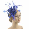 Hats | Women’s Sinamay With Faux Feather/Flower Kentucky Derby Fascinators With Clip/Headband Black – Girls