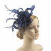 Hats | Women’s Sinamay With Faux Feather/Flower Kentucky Derby Fascinators With Clip/Headband Black – Girls