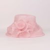 Hats | Women’s Sinamay With Flower Kentucky Derby Church Hats Pink – Girls