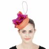 Hats | Women’s Sinamay With Flower Kentucky Derby Pillbox Hats/Fascinators With Clip Orange – Girls