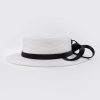 Hats | Women’s Summer Polyester With Bowknot Kentucky Derby Church Hats/Panama Hats White – Girls