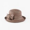 Hats | Women’s Summer Polyester With Pearl Casual Sun Hats Champagne – Girls