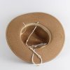 Hats | Women’s Summer Raffia Beaded Band Beach Holiday Sun Protection Straw Hats Beige – Girls