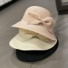 Hats | Women’s Summer Straw Bowknot Pearl Holiday Sun Hats Khaki – Girls