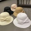 Hats | Women’s Summer Straw Bowknot Pearl Holiday Sun Hats Khaki – Girls