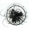 Hats | Women’s Vintage Polyester/Mesh/Sinamay With Faux Feather Kentucky Derby Saucer Hats With Headband Black – Girls