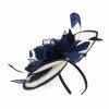 Hats | Women’s Vintage Polyester/Sinamay With Faux Feather Kentucky Derby Saucer Hats With Headband Blue – Girls